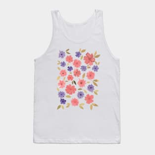 Loose floral - vintage Tank Top